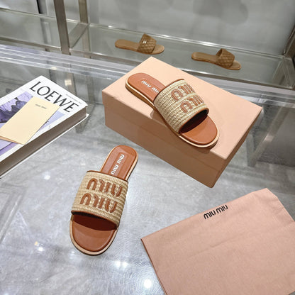 M 25ss new sheepskin sole, diamond upper slippers