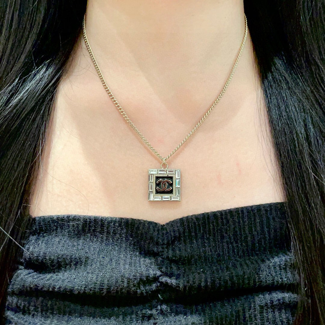 C 25  Square Logo Necklace