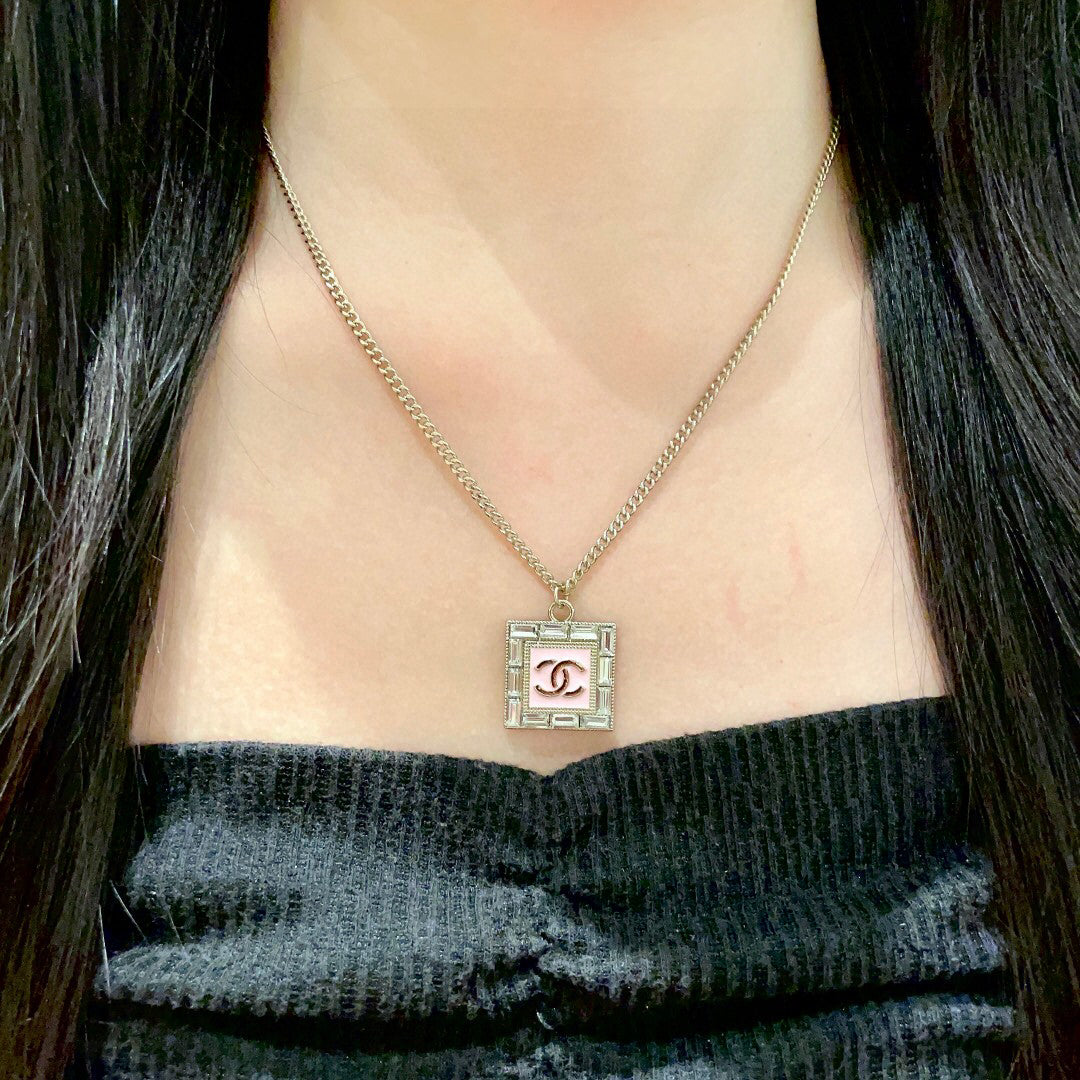 C 25  Square Logo Necklace