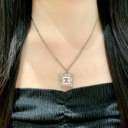 C 25  Square Logo Necklace