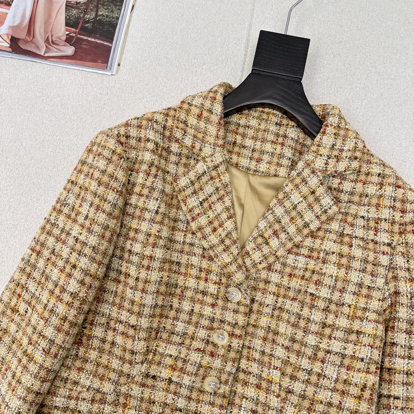 C 25 Custom woven tweed jacket