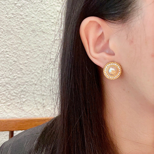C 25 Round Earrings