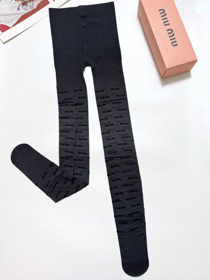 M Classic flocked letter stockings