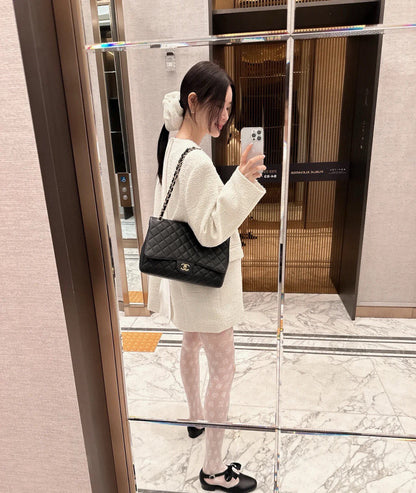 C Heart logo fishnet tights