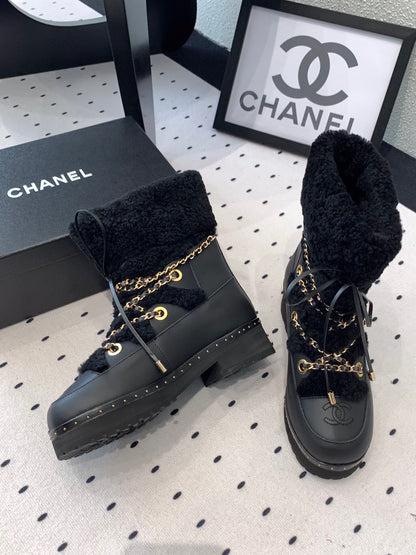C 25 Classic snow boots（WHITE/BLACK）