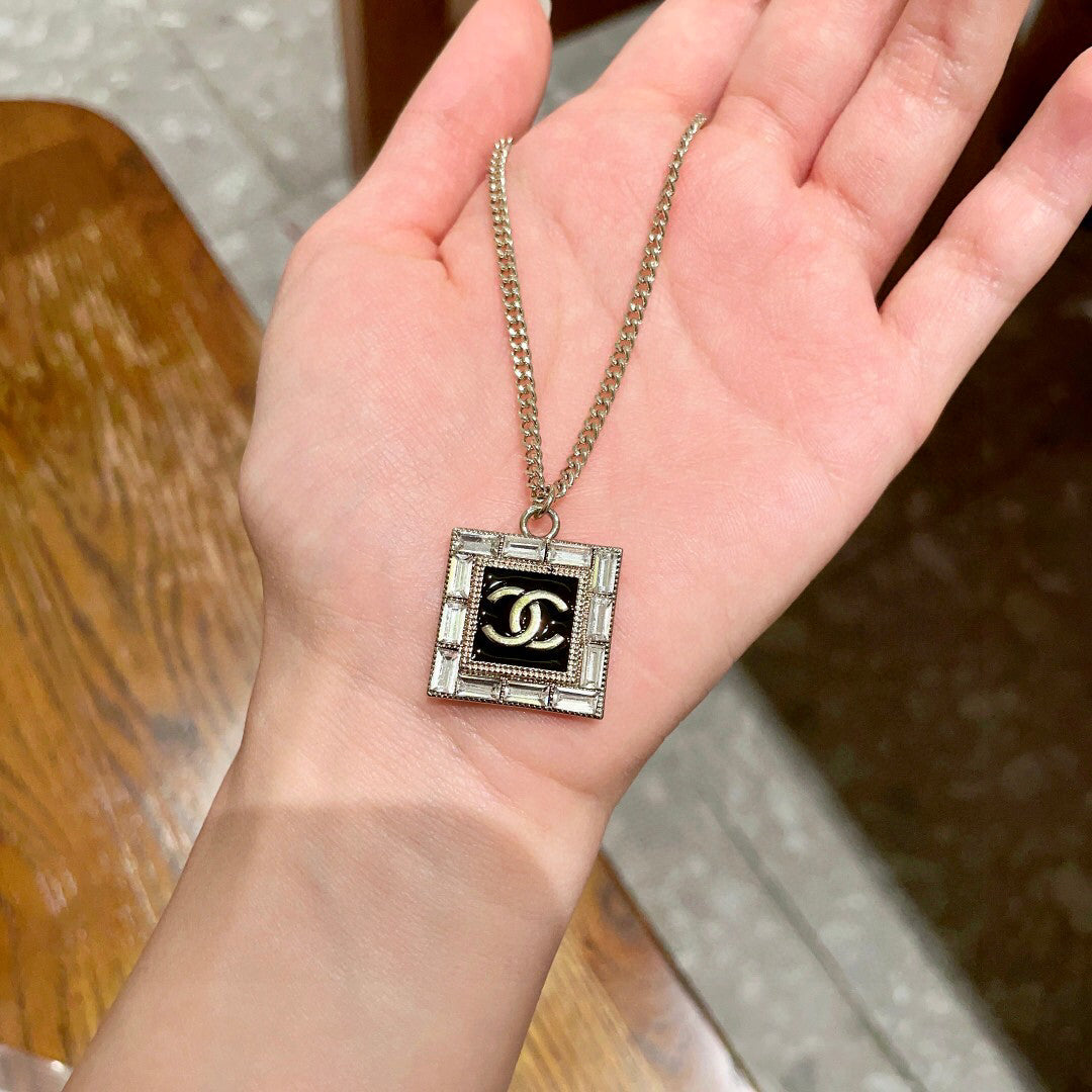 C 25  Square Logo Necklace