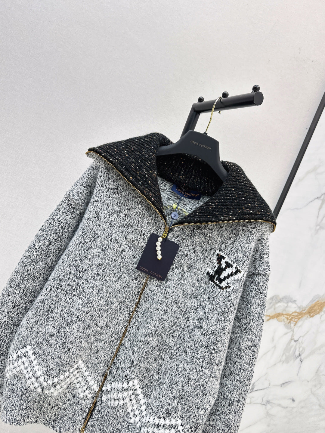 L 25 Jacquard heavy-duty zipper jacket