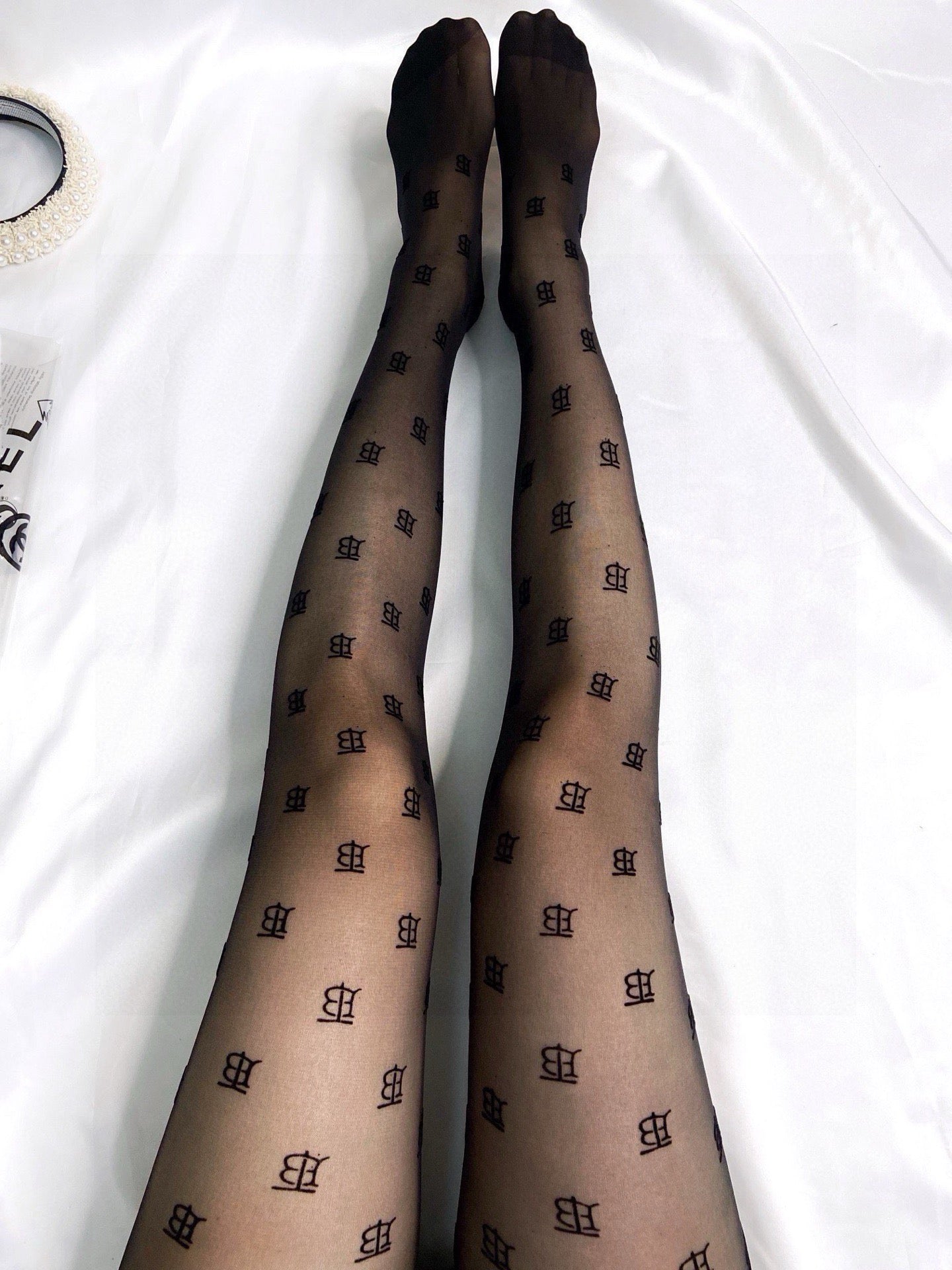 Bru Classic flocked letter stockings