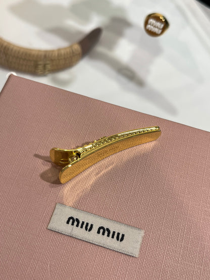 Mi 25 Golden letter duckbill clip hair clip