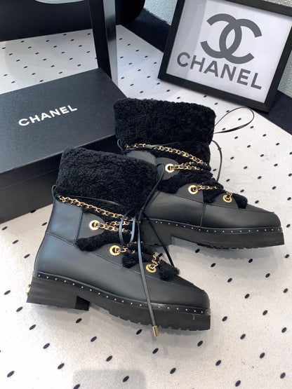 C 25 Classic snow boots（WHITE/BLACK）