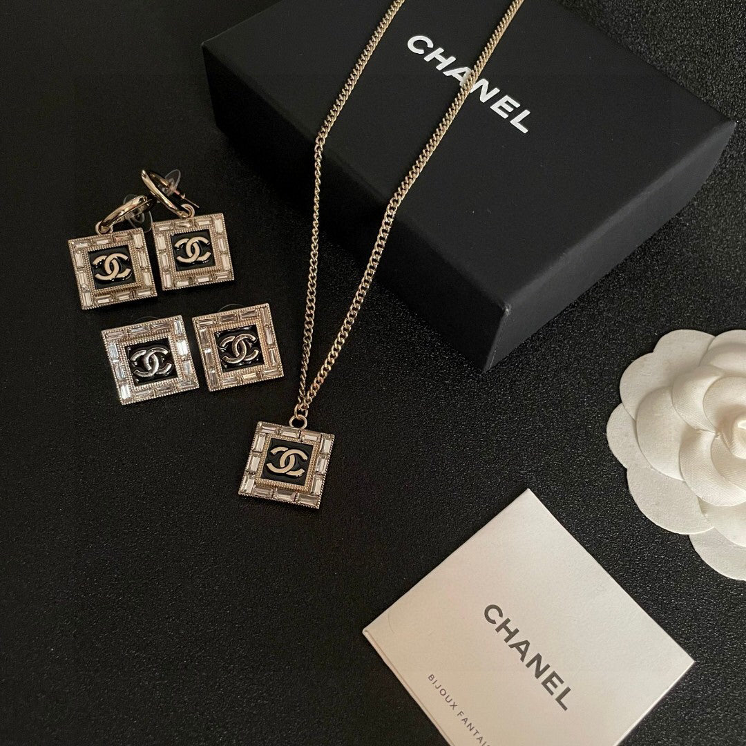 C 25  Square Logo Necklace