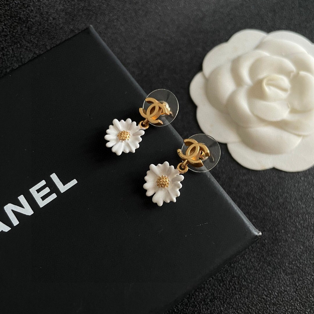 C 25 Camellia Earrings