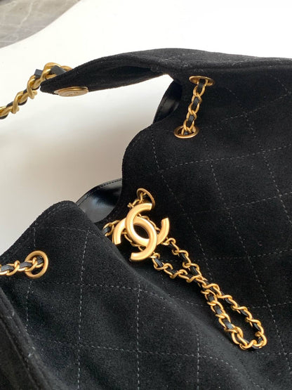 C 25 hobo denim drawstring bucket bag(40-30-15cm)