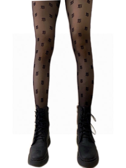 Bru Classic flocked letter stockings