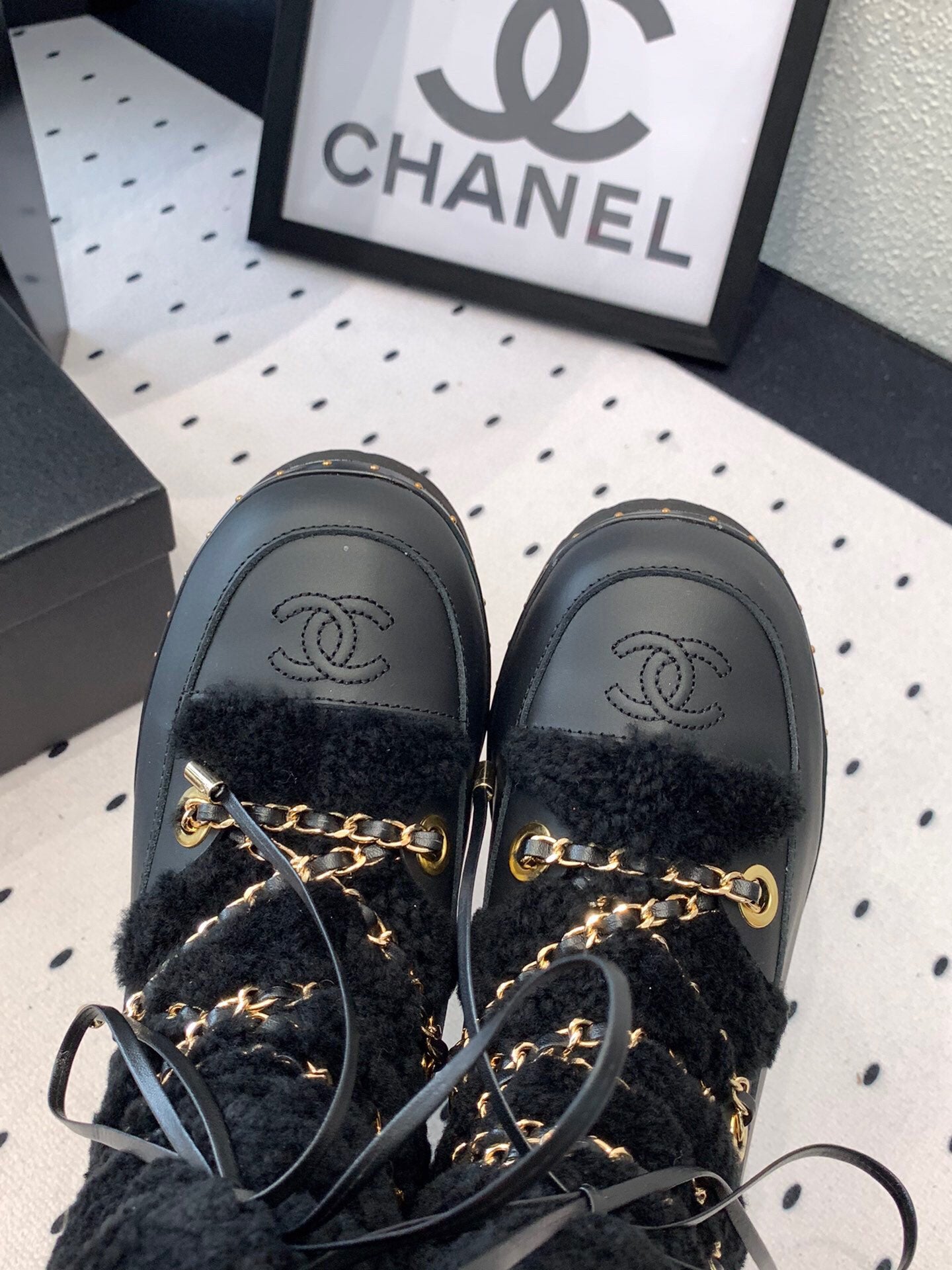 C 25 Classic snow boots（WHITE/BLACK）
