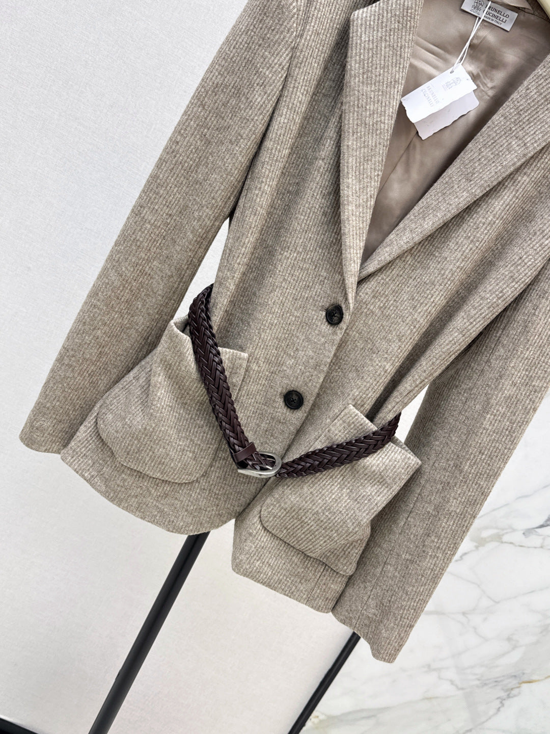 Bru 25 New custom dyed knit blazer