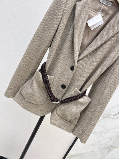 Bru 25 New custom dyed knit blazer