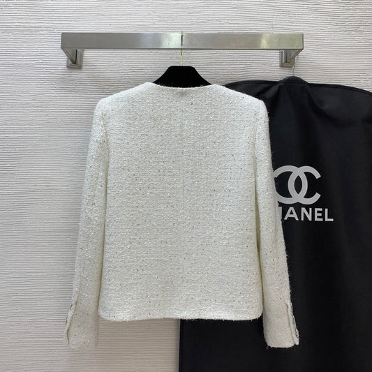 C 25 sequined tweed jacket