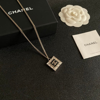 C 25  Square Logo Necklace