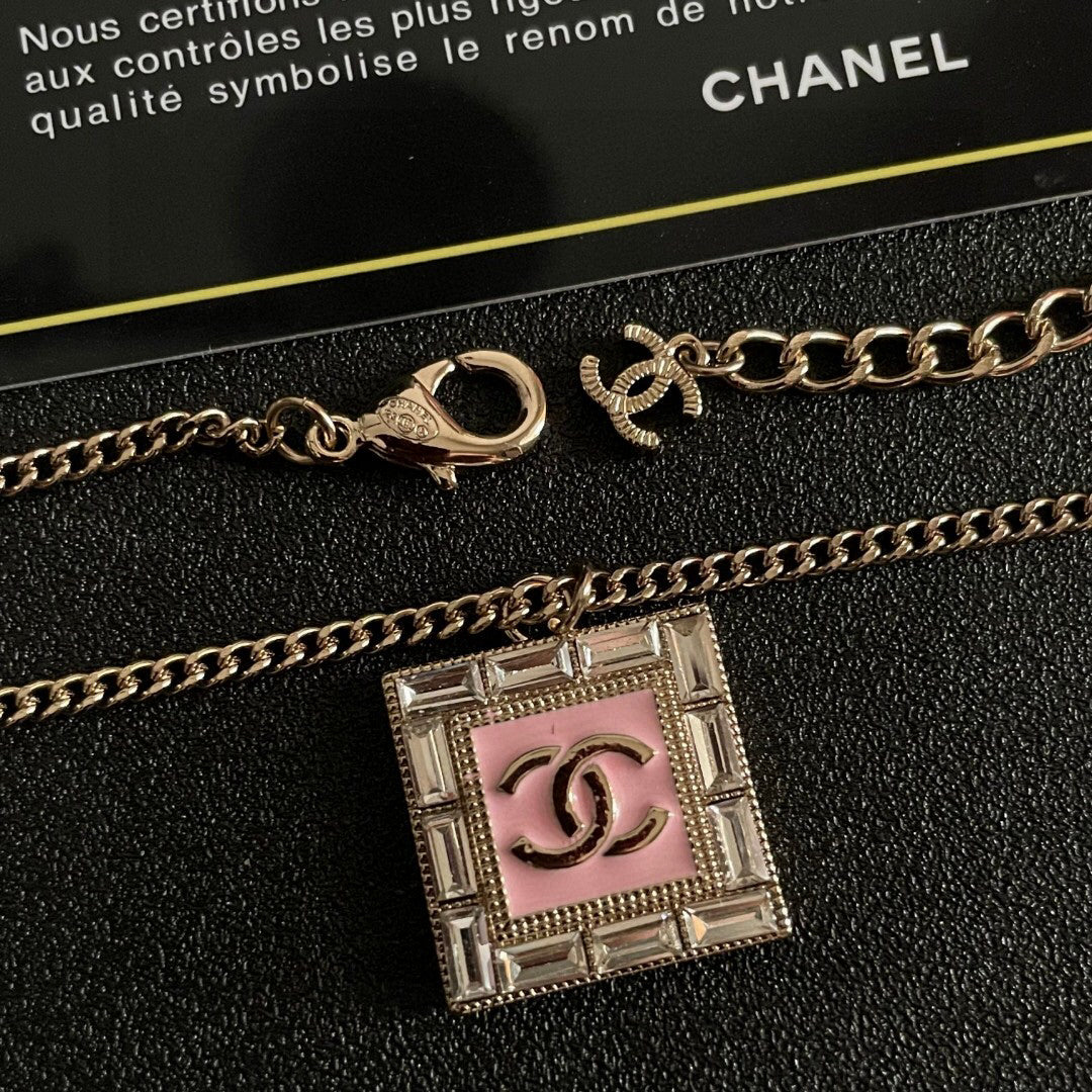 C 25  Square Logo Necklace
