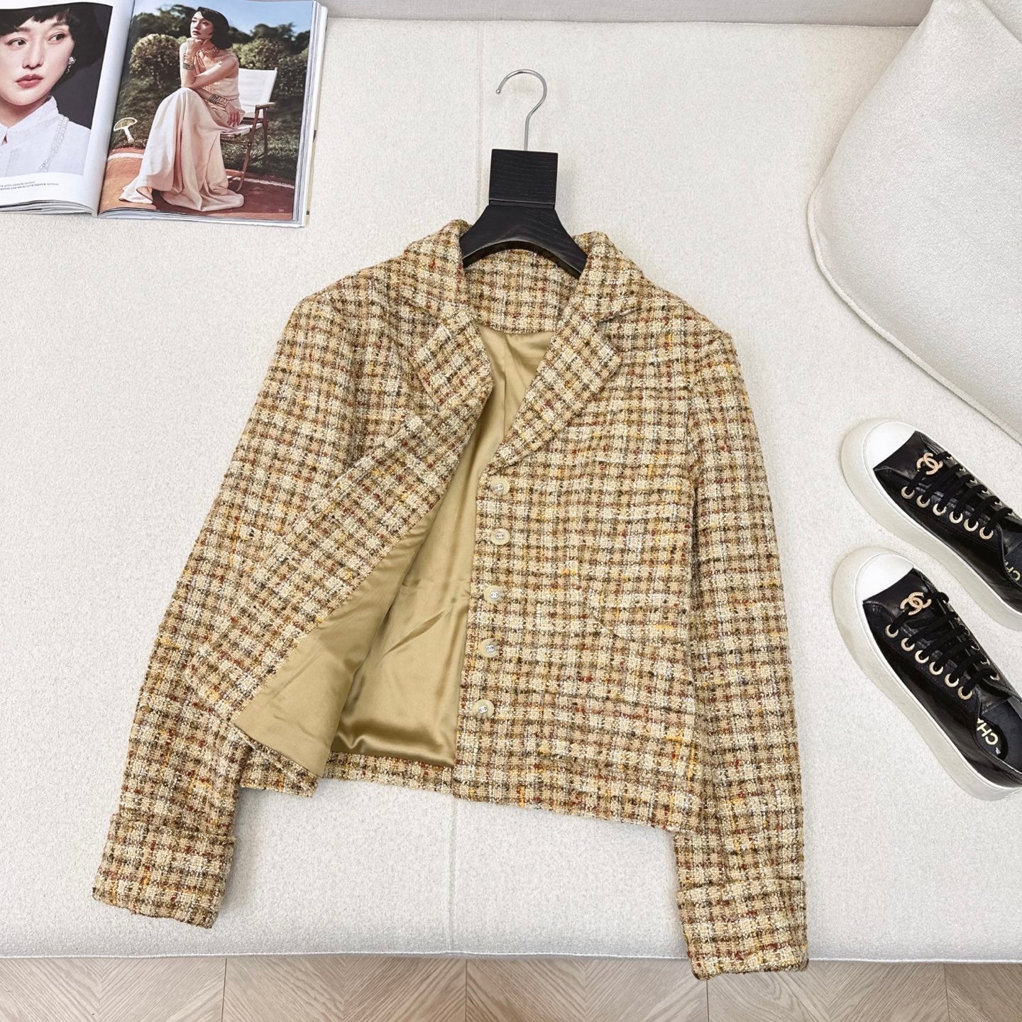 C 25 Custom woven tweed jacket