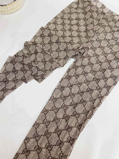 G new Letter mesh stockings pantyhose