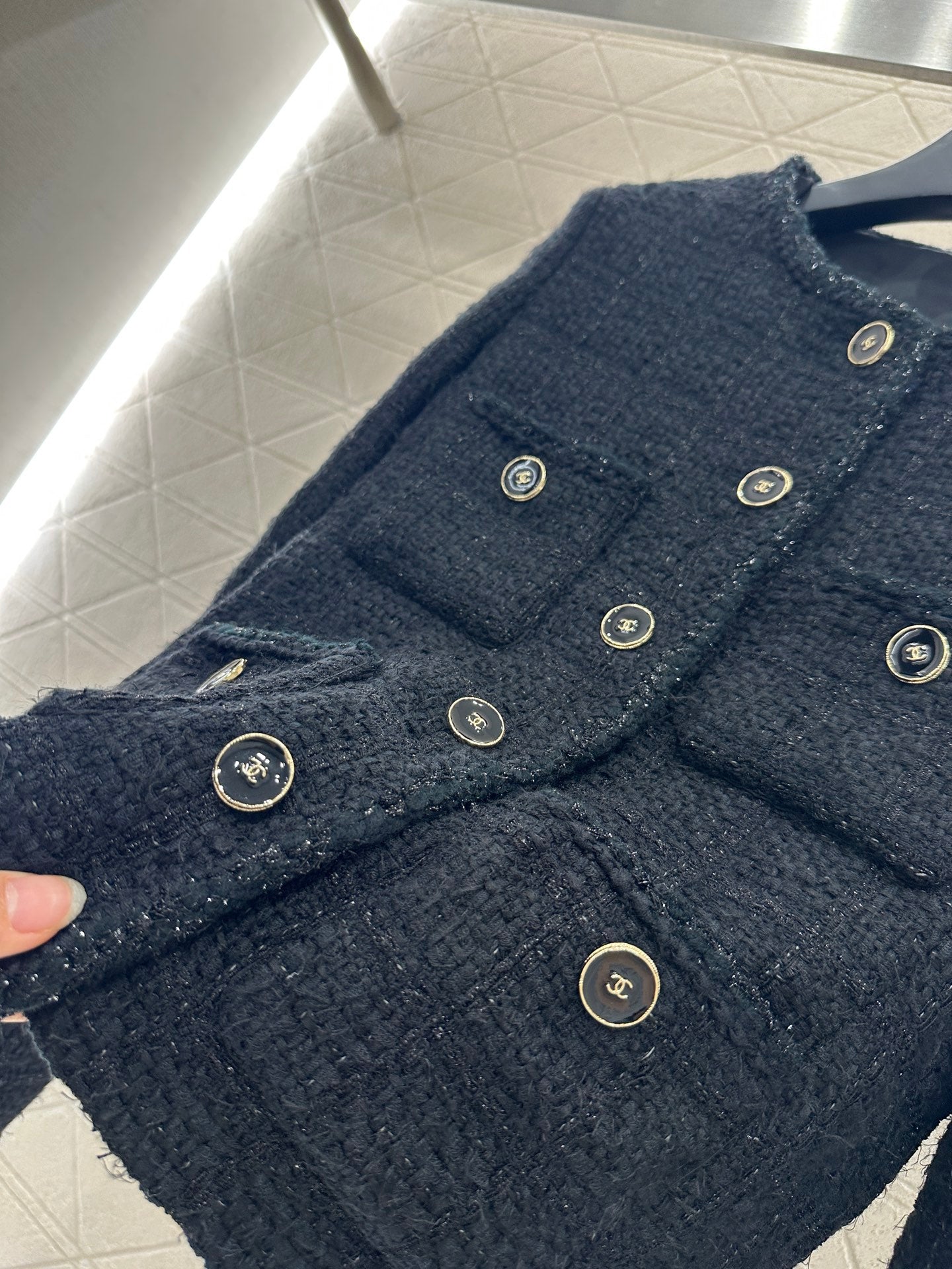 C 25 Bundled and woven woolen coat