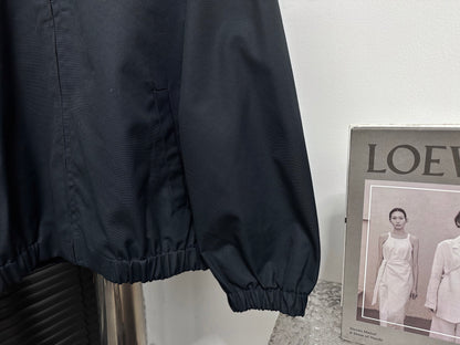 25 woven leather collar jacket