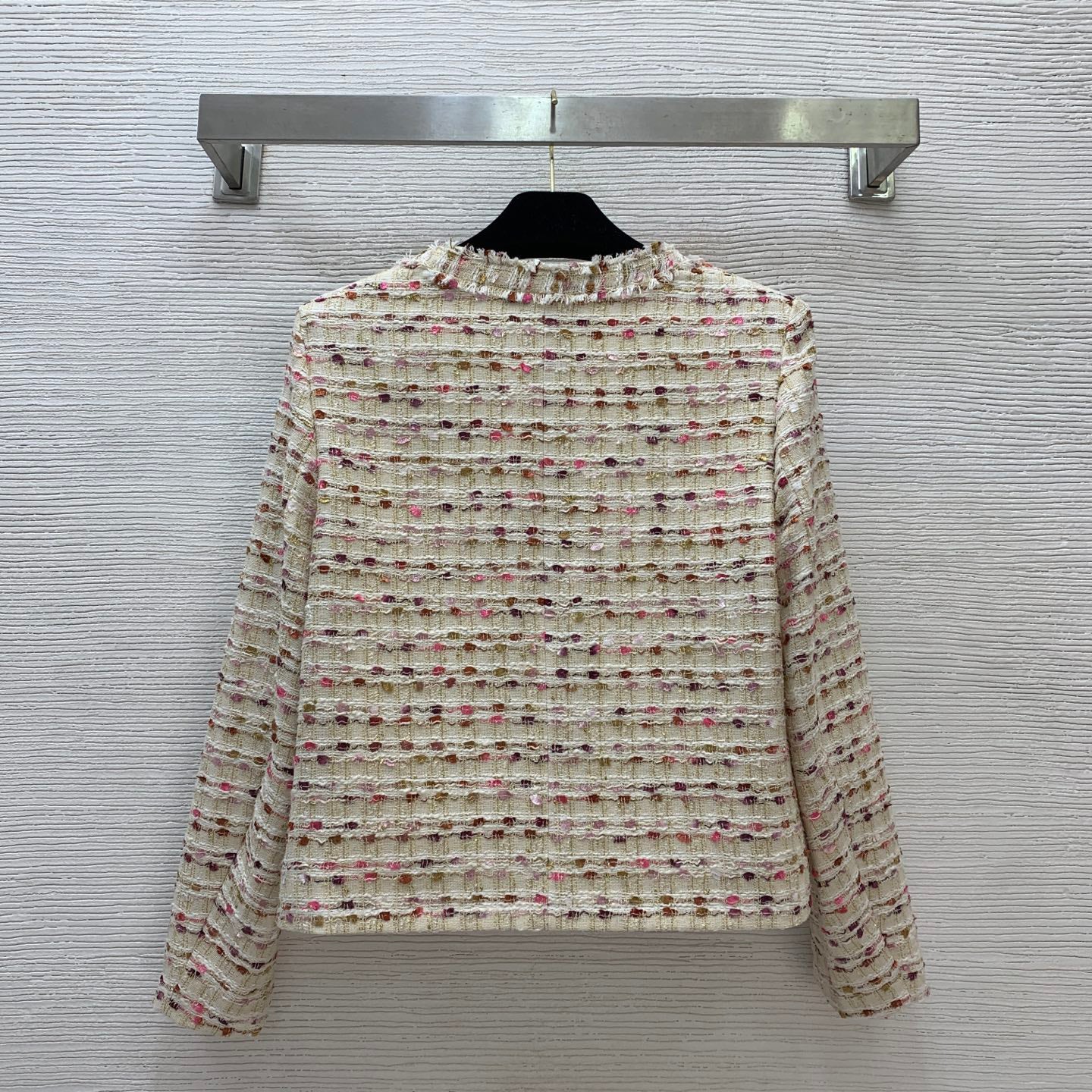 C 25 Colorful tweed woven short coat