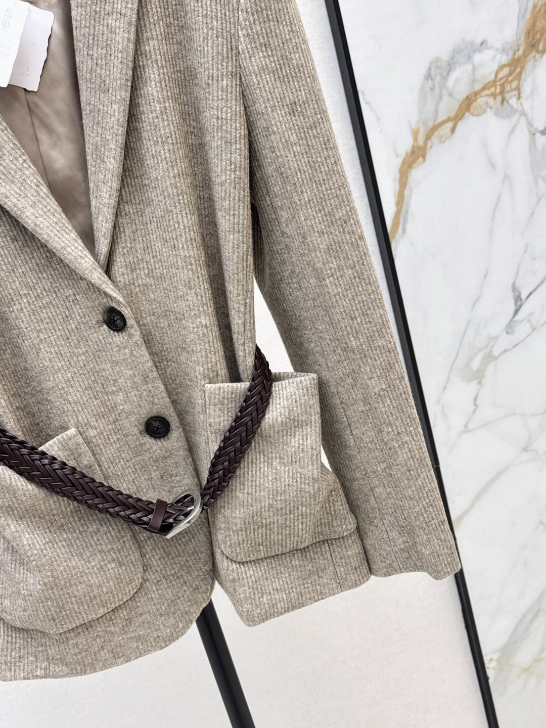 Bru 25 New custom dyed knit blazer