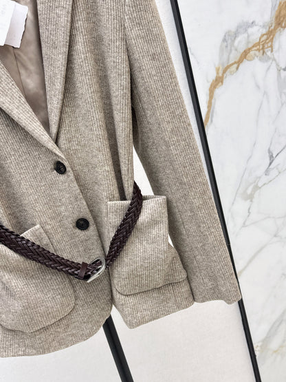 Bru 25 New custom dyed knit blazer