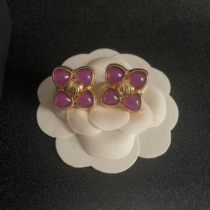 C 25  Flower Earrings