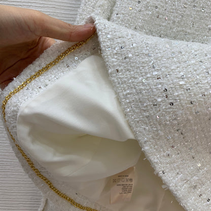 C 25 sequined tweed jacket