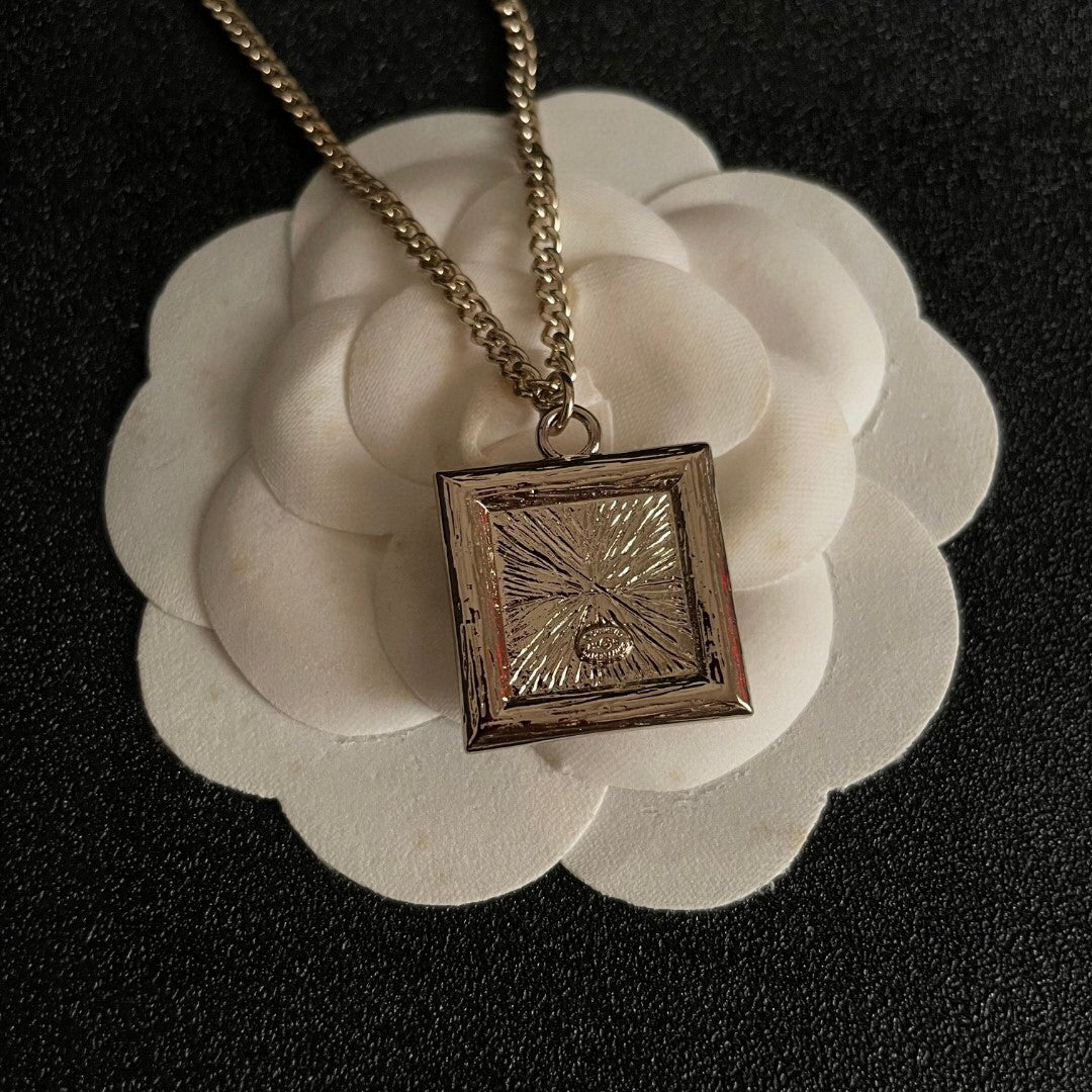 C 25  Square Logo Necklace