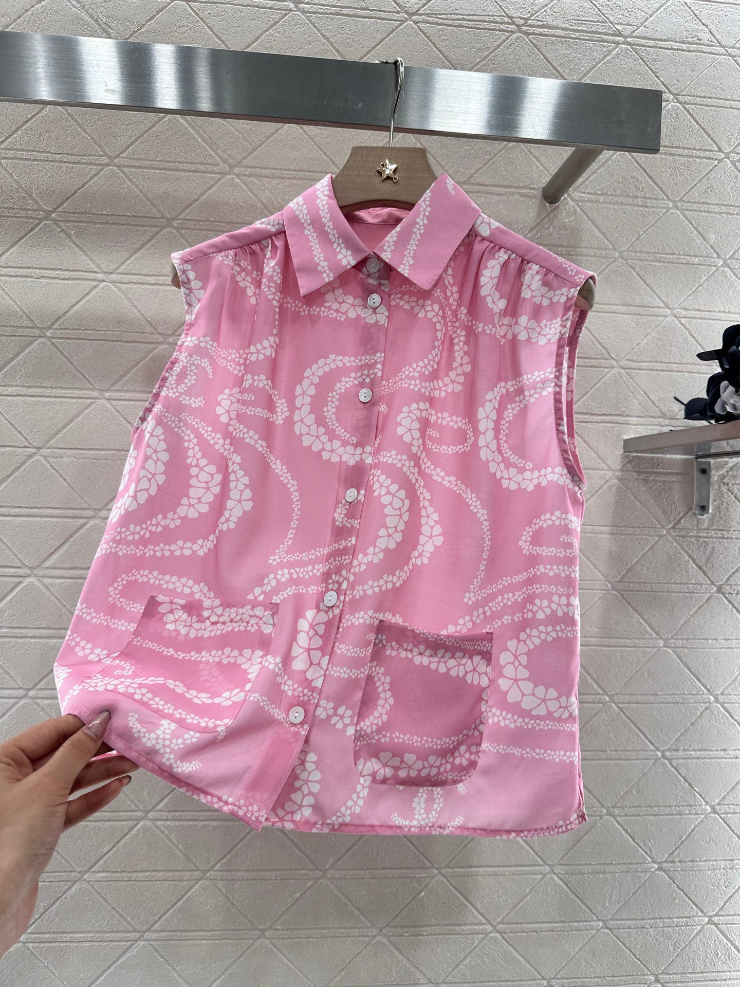 Chemise sans manches imprimée C 25 