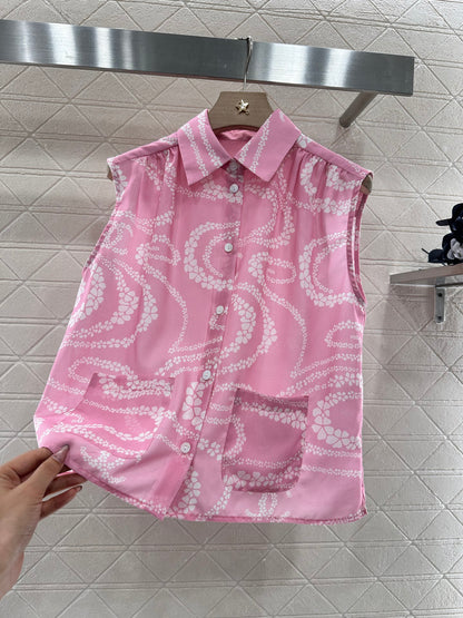 Chemise sans manches imprimée C 25 