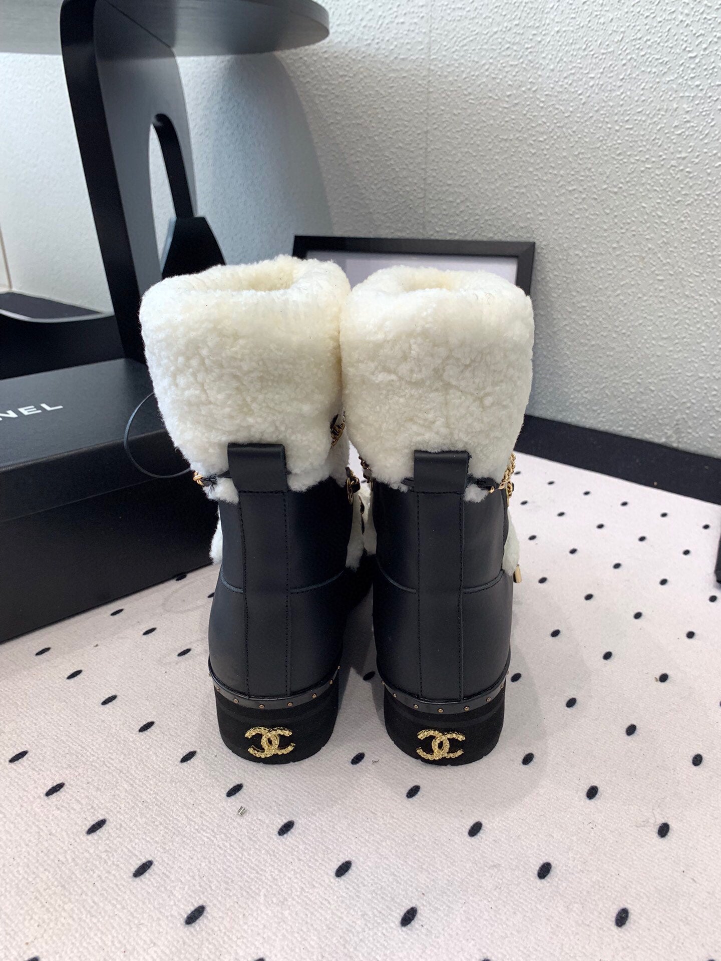 C 25 Classic snow boots（WHITE/BLACK）
