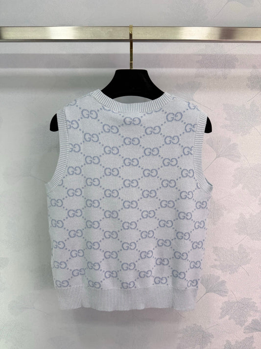 G 25 Spring and summer new knitted round neck undershirt