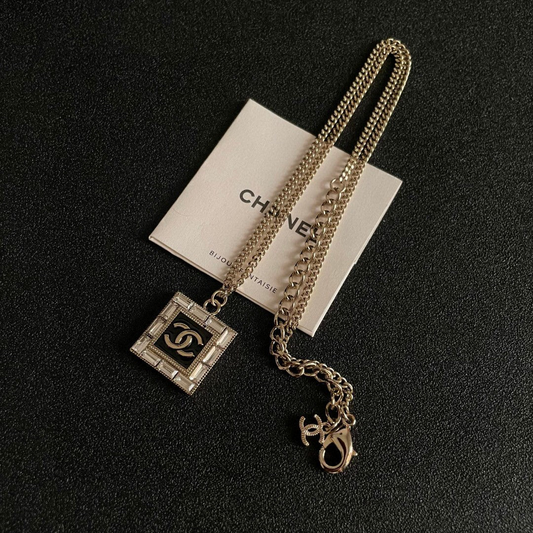 C 25  Square Logo Necklace