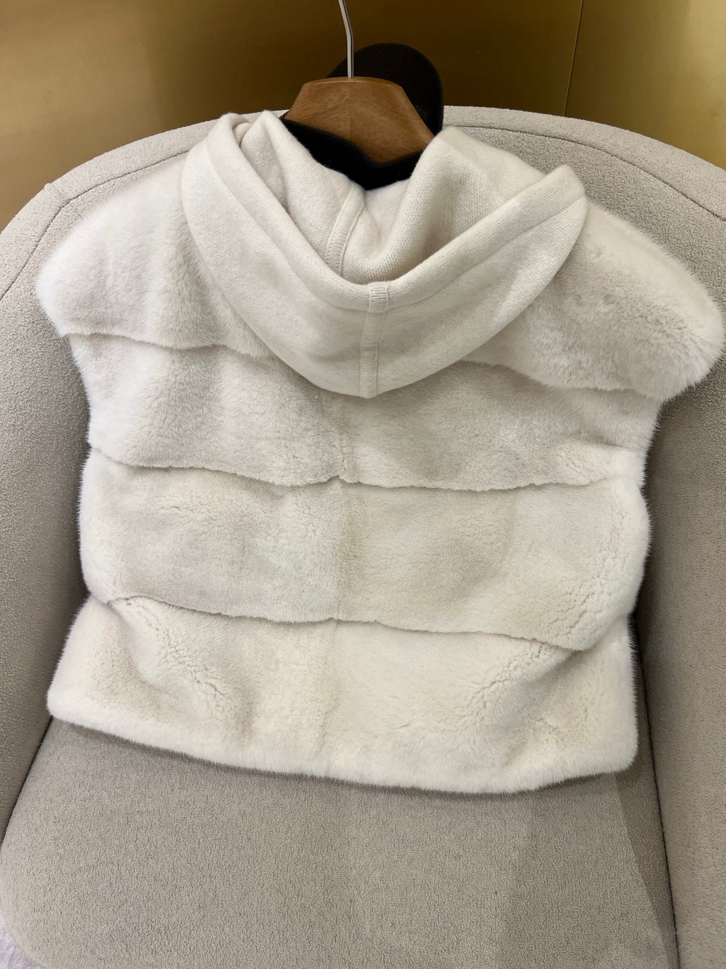 Bru 25 Noble and luxurious Mink Hooded Vest