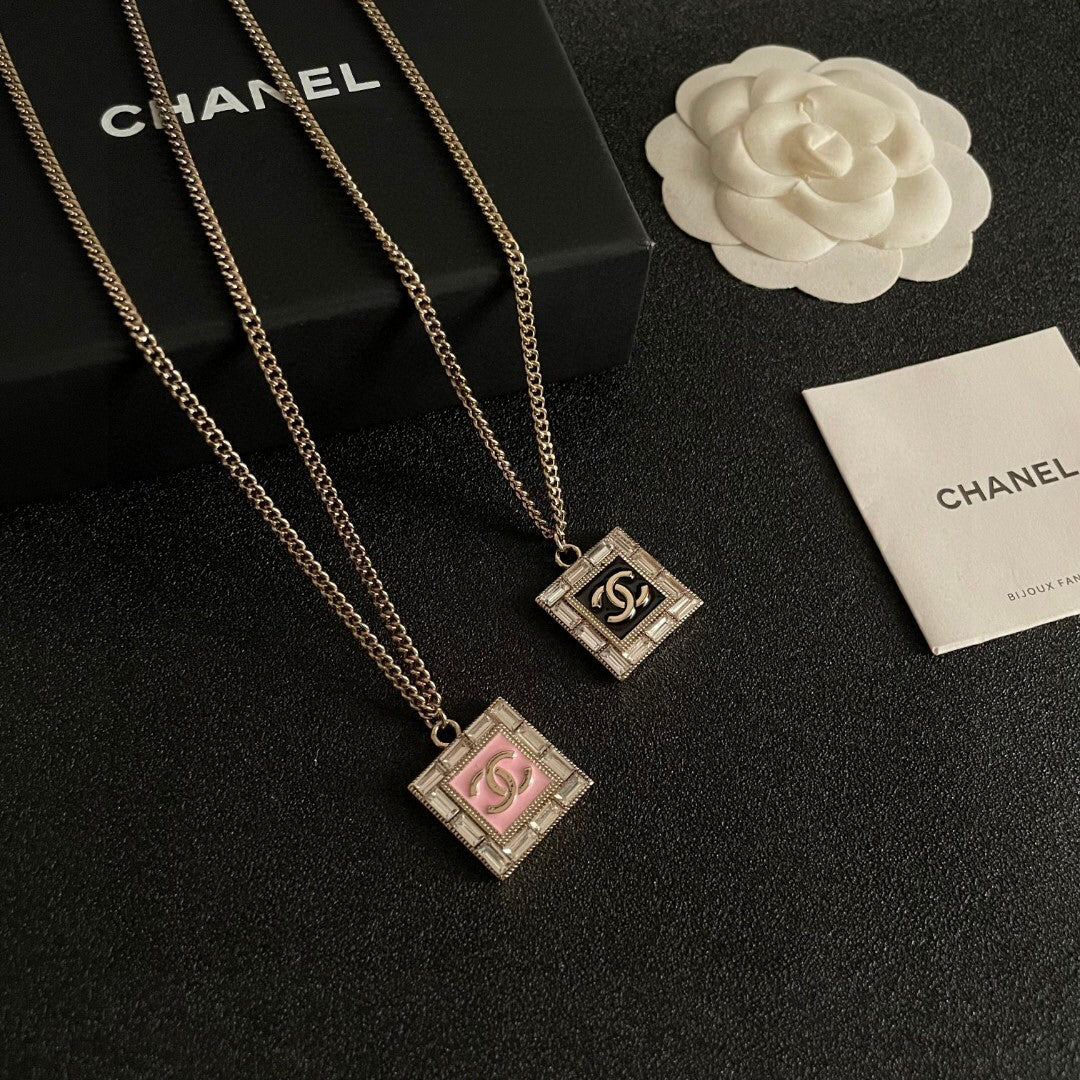 C 25  Square Logo Necklace
