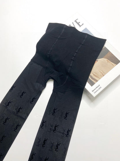 Y Classic flocked letter stockings