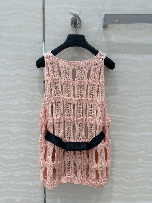 C 25 Wispy Crochet Knit Tank Top (with Butterfly Belt)