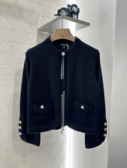 C 2025 new products Knitted cardigan（RED,BLACK,BLUE,LIGHT BLUE,PINK）