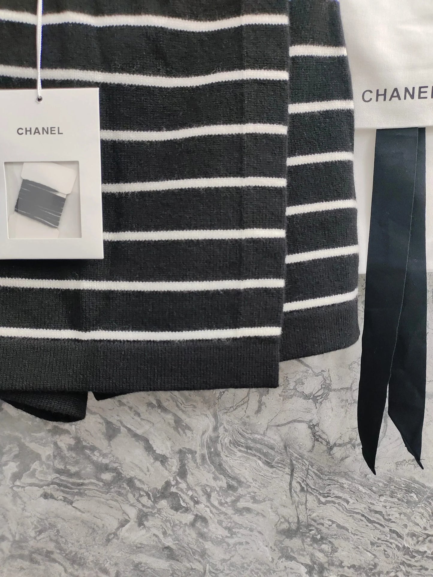 C 25 Light blue and black striped Swallow buttons short skirt