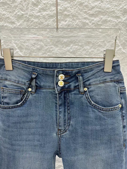 C 25 Slim-fit bootcut jeans