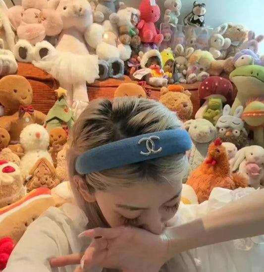 C 25 Wide denim headband