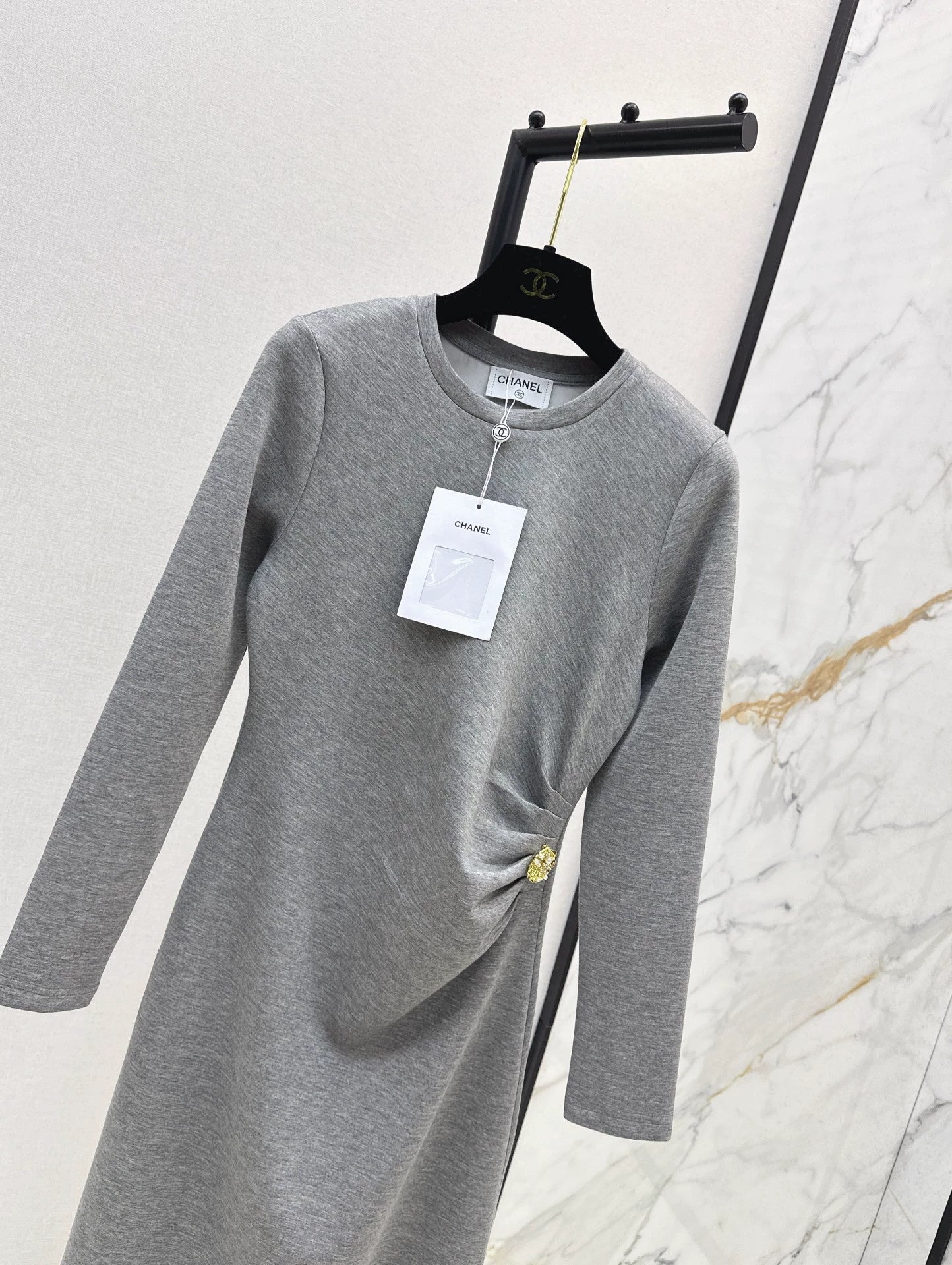 LOR 25fw Long waist-cinching dress