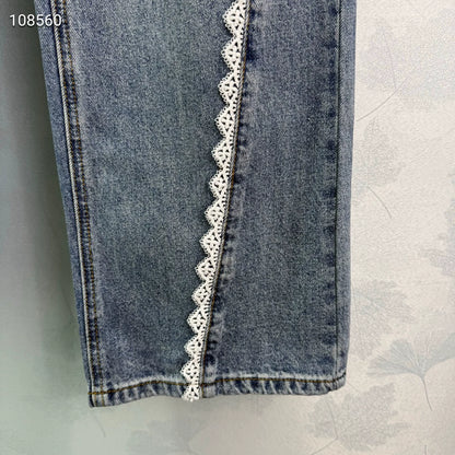 C 25 Lace panel jeans