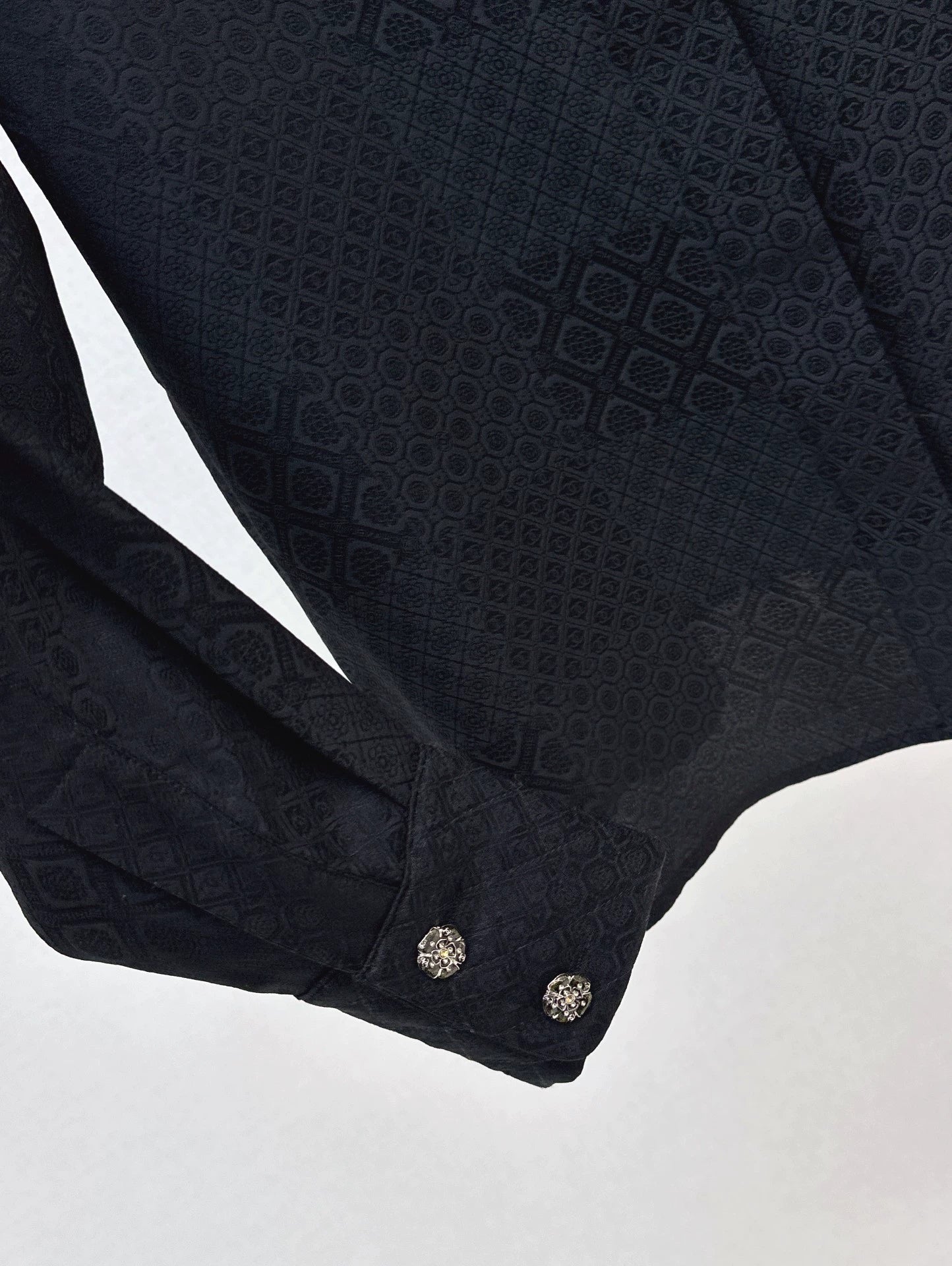 C 25 New Early Fall Jacquard Diamond-Quilted Pocket Shirt